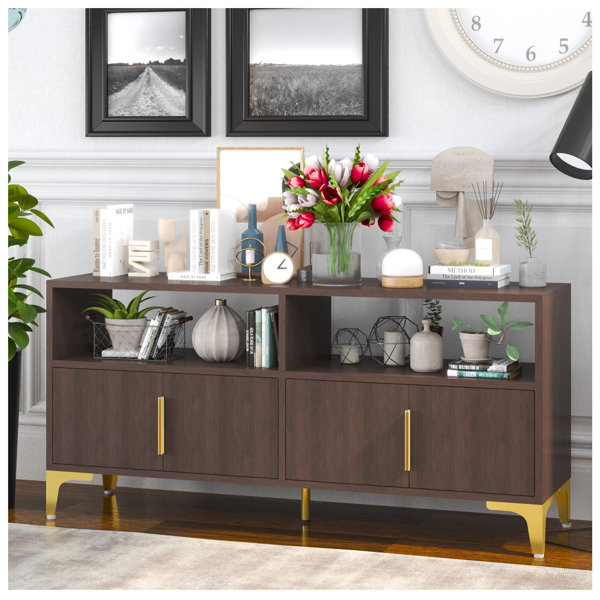 Vinura Buffets & Sideboards Brown 58 Inch Buffet with Storage